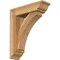 Ekena Millwork Thorton Traditional Rough Sawn Bracket w/ Offset Brace, Western Red Cedar, 6"W x 20"D x 24"H BKT0604X20X24THR01RWR - alternate 1